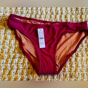 J Crew Bikini Bottoms, Pink (RFU), Size S, NWT